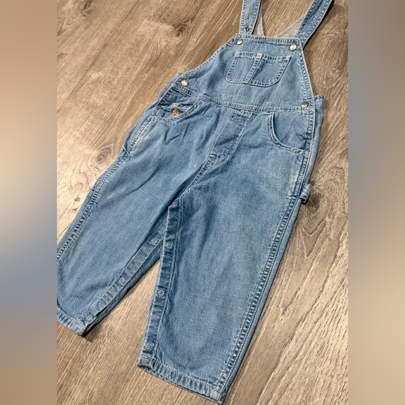 GAP Baby Denim Overalls | 18–24 Months | Classic Blue Jean Overalls - Picture 4 of 5